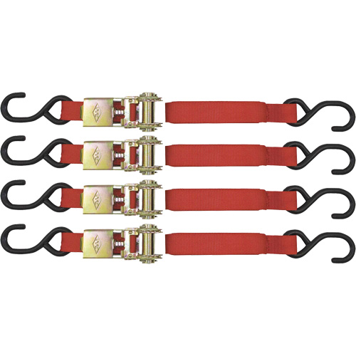 ITD-1154R Ratchet Tie Down Set, S-Hook, 1" W x 15' L, 1500 lbs. (680 kg) Working Load Limit Auto Electric Service Ltd.