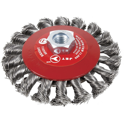 BK520T Knot-Twisted Conical Bevel Brush, 5" Dia., 5/8-11 Arbor Auto Electric Service Ltd.