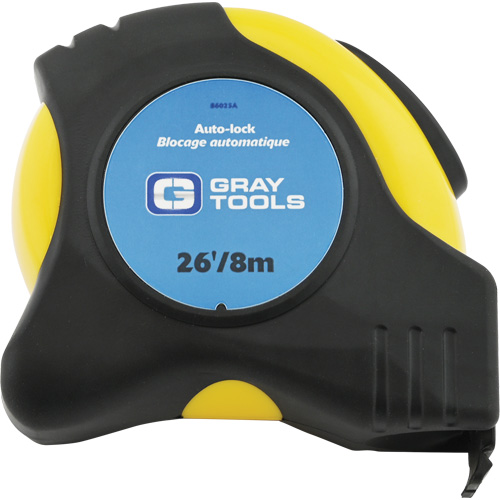 Auto-Lock Tape Measure, 1" x 26/8 m, Imperial & Metric Graduations Auto Electric Service Ltd.