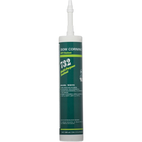 Scellant polyvalent &agrave; base de silicone Dowsil 732, 300 ml, Cartouche, Blanc Auto Electric Service Ltd.