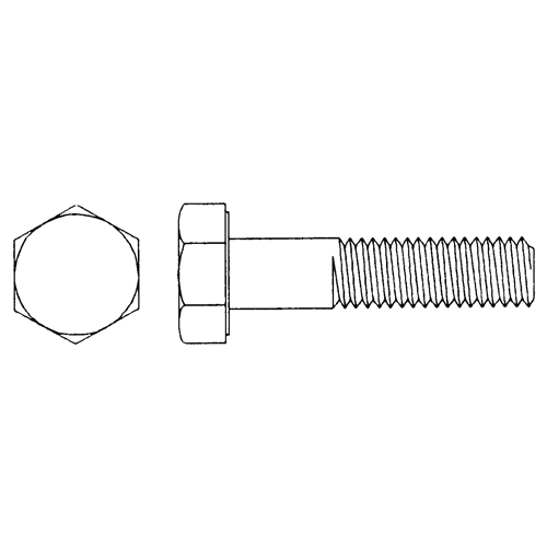 Vis d'assemblage &agrave; t&ecirc;te hexagonale, 1/2"-13 dia., 1" lo, Ordinaire, Cors&eacute;, Grade 5 Auto Electric Service Ltd.