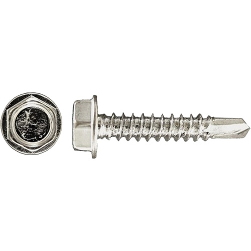 100-Piece Drill-X&reg; Hex HD Tapping Screws, #12 Dia., 1-1/4" L, Zinc Plated Auto Electric Service Ltd.