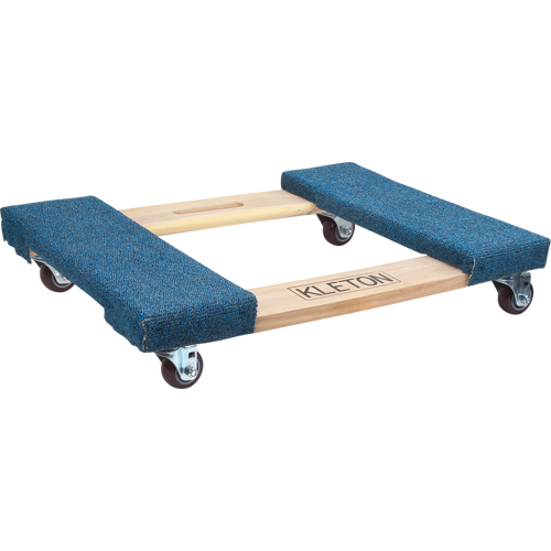 Carpeted Ends Hardwood Dolly, Wood Frame, 18" W x 24" L, 900 lbs. Capacity Auto Electric Service Ltd.