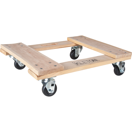 Hardwood Dolly, Polyolefin Wheels, 1000 lbs. Capacity, 18" W x 24" D x 7" H Auto Electric Service Ltd.