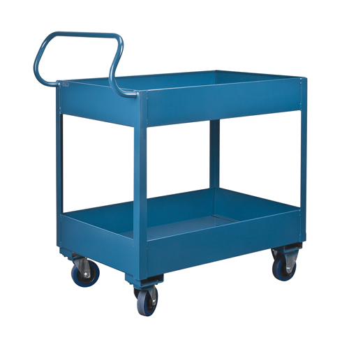 Deep Lipped Service Cart, 2 Tiers, 24" W x 47" H x 36" D, 1200 lbs. Capacity Auto Electric Service Ltd.