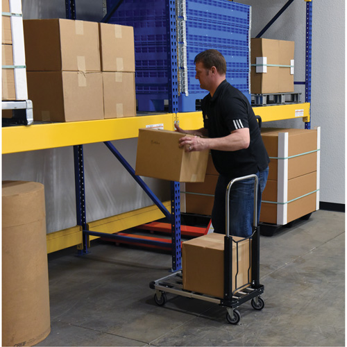 Chariot &agrave; plateforme repliable, Acier inoxydable, 300 lb, 28" lo x 16" la, Hauteur 33-1/2" Auto Electric Service Ltd.