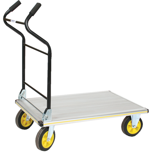Chariot &agrave; plateforme avec poign&eacute;e ergonomique pliante, Aluminium, 660 lb, 35-1/2" lo x 24" la, Hauteur 41" Auto Electric Service Ltd.