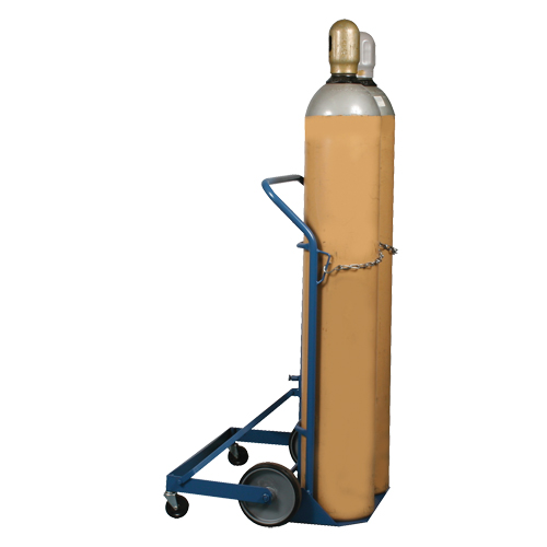 Chariot professionnel CC-2 pour deux bouteilles de gaz, Roues Caoutchouc moul&eacute;, Base de 16-7/8" la x 7-1/4" lo, 500 lb Auto Electric Service Ltd.