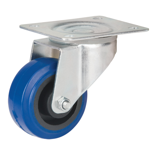 Roulette bleue, Pivotant, 3" (76 mm), Caoutchouc, 285 lb (129 kg) Auto Electric Service Ltd.