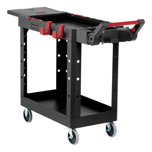 Chariot utilitaire robuste et polyvalent, 2 tiers, 17-3/4" x 36" x 46-1/5", Capacit&eacute; 500 lb Auto Electric Service Ltd.