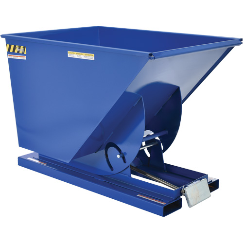 Conteneur autobasculeur, Acier, 1 vg³, Bleu Auto Electric Service Ltd.