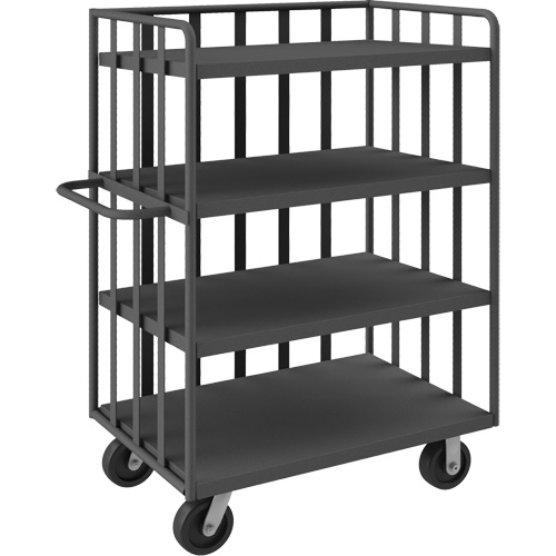Open Portable Shelf Cart, 4 Tiers, 31-1/8" W x 57-1/2" H x 56-1/8" D, 3600 lbs. Capacity Auto Electric Service Ltd.