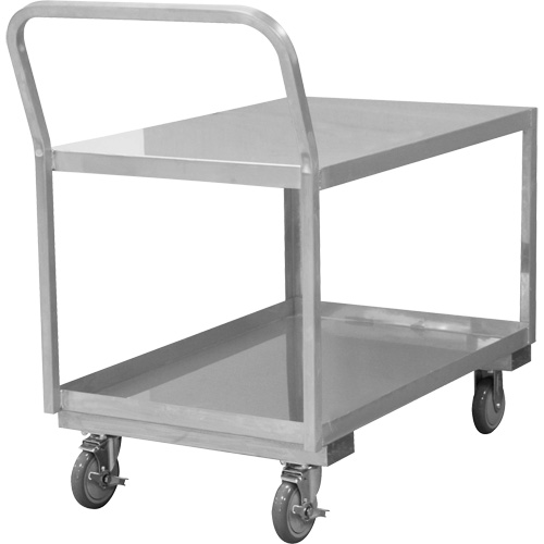 Industrial Grade Low Profile Shop Cart, 2 Tiers, 24-1/8" W x 40-3/4" D x 38-1/8" H, 1200 lbs. Cap. Auto Electric Service Ltd.