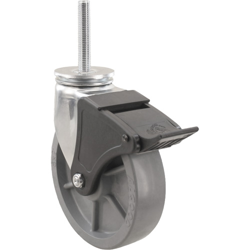 Roulette Emaxx Envirothane, Pivotant avec frein, Diam&egrave;tre 4" (101,6 mm), Capacit&eacute; 1000 lb (453,6 kg) Auto Electric Service Ltd.