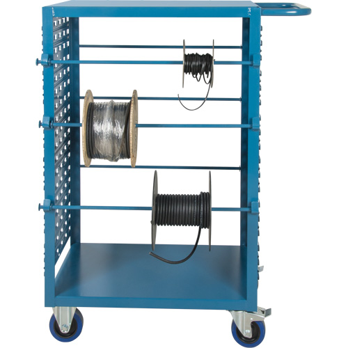 Chariot mobile pour mat&eacute;riaux bobin&eacute;s, Acier, 6 Montants, 21" la x 48" h x 38" p, Capacit&eacute; de 1200 lb Auto Electric Service Ltd.