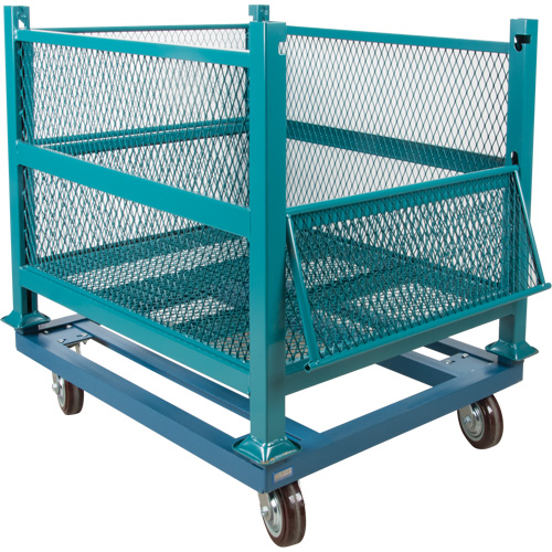 Dolly for Open Mesh Container, 40.5" W x 34-1/2" D x 10" H, 3000 lbs. Capacity Auto Electric Service Ltd.