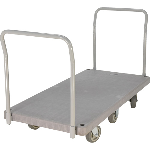 Chariot &agrave; plateforme en plastique robuste, 60" lo x 30" la, 3000 lb cap, Roues Polyur&eacute;thane Auto Electric Service Ltd.