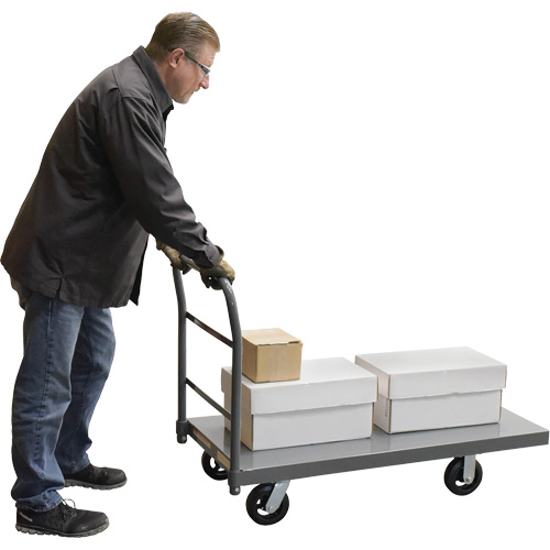Platform Truck, 48" L x 24" W, 2000 lbs. Capacity, Rubber Casters Auto Electric Service Ltd.