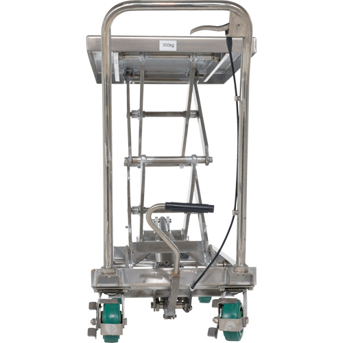 Manual Hydraulic Scissor Lift Table, 36-1/4" L x 19-3/8" W, Stainless Steel, 600 lbs. Capacity Auto Electric Service Ltd.