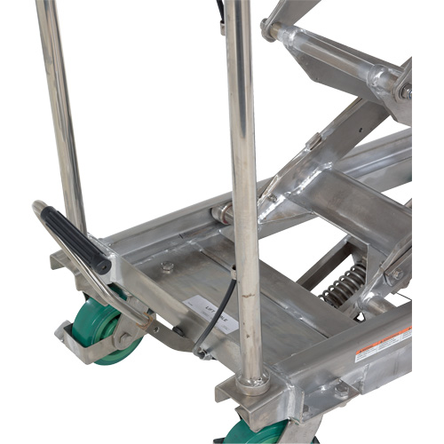 Manual Hydraulic Scissor Lift Table, 36-1/4" L x 19-3/8" W, Stainless Steel, 600 lbs. Capacity Auto Electric Service Ltd.