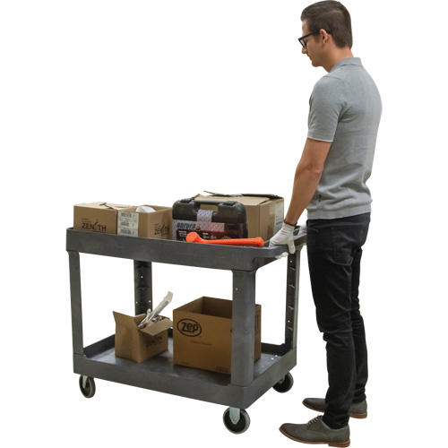 Utility Service Cart, 2 Tiers, 24-5/8" x 32-1/2" x 40", 550 lbs. Capacity Auto Electric Service Ltd.