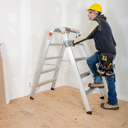 Portable Work-Stand Saw Horse, Aluminum Frame, 12-1/4" D x 56" H Auto Electric Service Ltd.