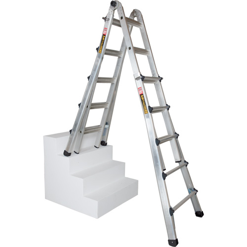 Telescoping Multi-Position Ladder, Aluminum, 300 lbs., CSA Grade 1A Auto Electric Service Ltd.
