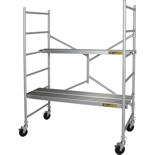 Portable Alu Series Scaffold, Aluminum Frame, 29" D x 72" H Auto Electric Service Ltd.
