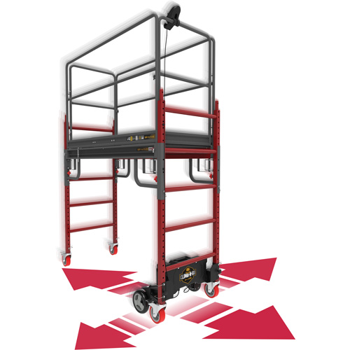Complete Motorized Buildman 6' Baker Scaffold Kit, 31" D x 118-3/4" H Auto Electric Service Ltd.