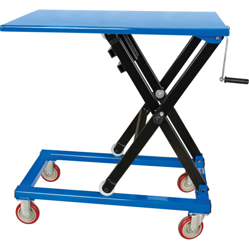 Manual Scissor Lift Table, 37-3/8" L x 23-5/8" W, Steel, 660 lbs. Capacity Auto Electric Service Ltd.