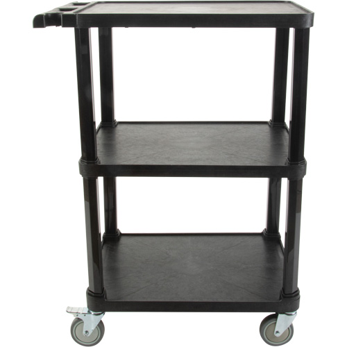 Utility Cart with Flat Shelf, 3 Tiers, 18-1/8" x 37-3/8" x 27-3/4", 330 lbs. Capacity Auto Electric Service Ltd.