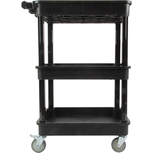 Utility Cart with Deep Lip Shelf, 3 Tiers, 19" x 39-1/2" x 28-1/4", 330 lbs. Capacity Auto Electric Service Ltd.
