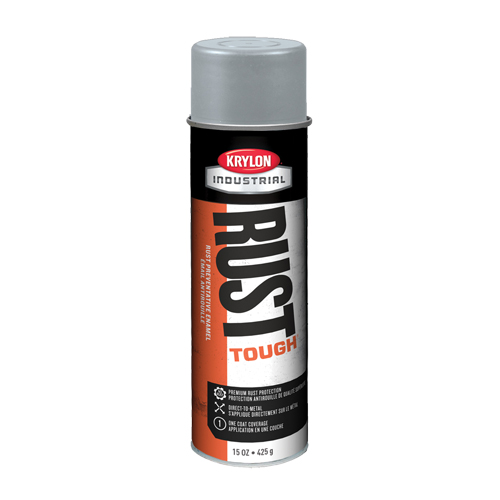 Rust Tough&reg; Acrylic Alkyd Enamels, Grey, Gloss, 15 oz., Aerosol Can Auto Electric Service Ltd.