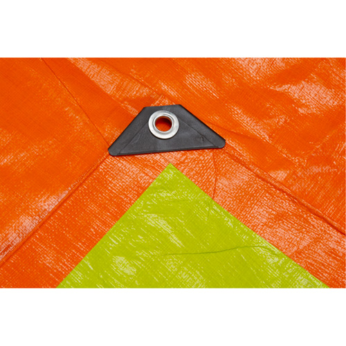 High-Visibility Heavy-Duty Woven Tarp, Polyethylene, Green/Orange, 16' x 20' x 12 mils Auto Electric Service Ltd.