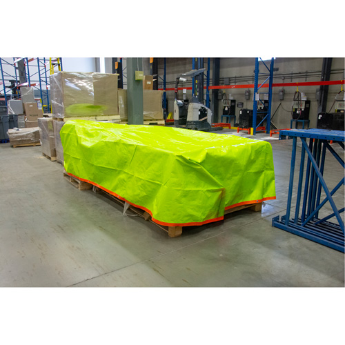 High-Visibility Heavy-Duty Woven Tarp, Polyethylene, Green/Orange, 16' x 20' x 12 mils Auto Electric Service Ltd.