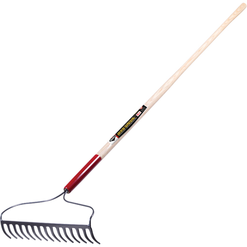 Pro Bow Rake, Wood Handle, 60" L, 16" Blade, 15 Tines Auto Electric Service Ltd.