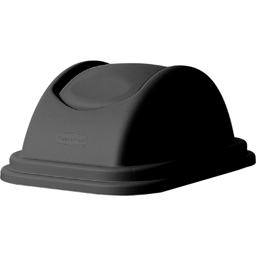 Couvercles pour corbeilles &agrave; papier en plastique, Couvercle bomb&eacute;/Couvercle &agrave; battant, Plastique, Convient aux contenants 16" x 11-5/8" Auto Electric Service Ltd.