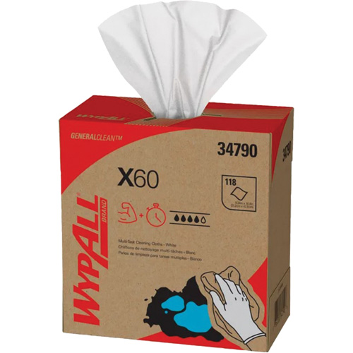 WypAll&reg; X60 Wipers, All-Purpose, 16-3/4" L x 8-3/8" W Auto Electric Service Ltd.