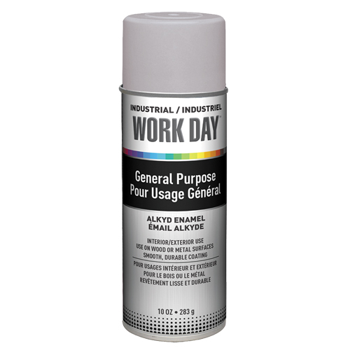 Industrial Work Day Paint, Grey, Very Flat, 10 oz., Aerosol Can Auto Electric Service Ltd.