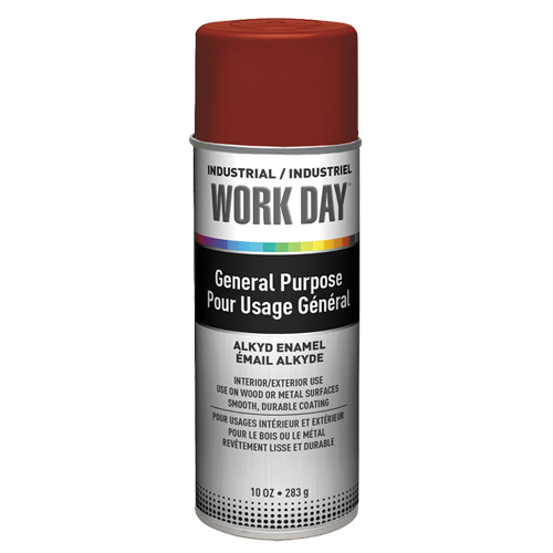 Industrial Work Day Paint, Red, Very Flat, 10 oz., Aerosol Can Auto Electric Service Ltd.