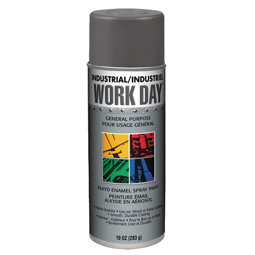 Industrial Work Day Paint, Dark Grey, Gloss, 10 oz., Aerosol Can Auto Electric Service Ltd.