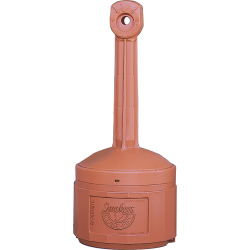 Smokers Cease-Fire&reg; Cigarette Butt Receptacle, Free-Standing, Plastic, 4 US gal. Capacity, 38-1/2" Height Auto Electric Service Ltd.
