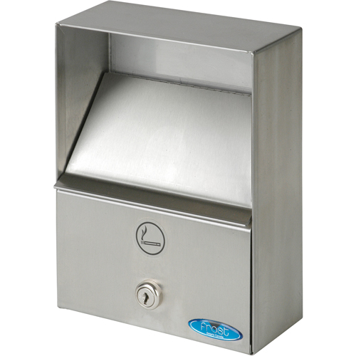 Smoking Receptacles, Wall-Mount, Stainless Steel, 1 Litres Capacity, 9" Height Auto Electric Service Ltd.
