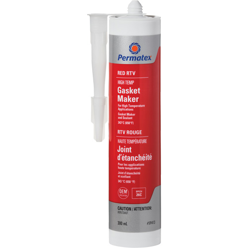 Compos&eacute; &agrave; joints RTV rouge haute temp&eacute;rature, 300 ml, Tube, Rouge Auto Electric Service Ltd.