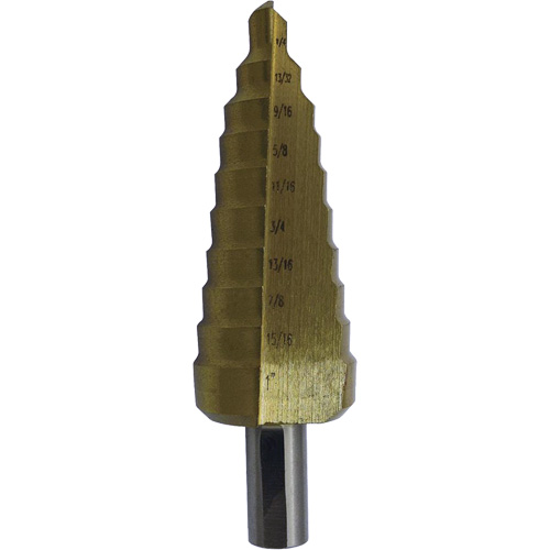 JET-KUT&reg; Super Premium M35 Step Drill, 3/16" - 1/2" , 1/16" Increments, High Speed Steel Auto Electric Service Ltd.