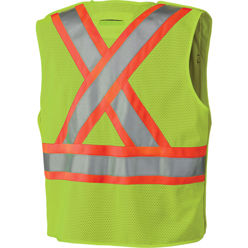 6936 5-Point Tear-Away Safety Vest, High Visibility Lime-Yellow, 2X-Large, Polyester Auto Electric Service Ltd.