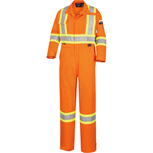 5555 Combinaison de s&eacute;curit&eacute; &agrave; haute visibilit&eacute; ignifuge et anti-arcs &eacute;lectriques, Taille 36, Orange haute visibilit&eacute;, 11 cal/cm² Auto Electric Service Ltd.
