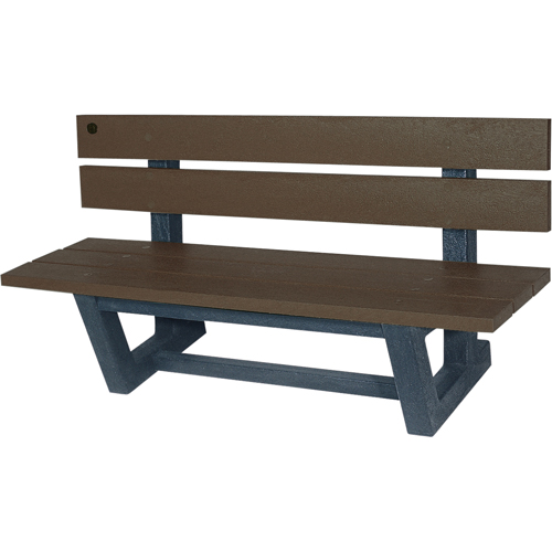 Bancs de parc d'ext&eacute;rieur, Plastique recycl&eacute;, 60" lo x 22-13/16" la x 29-13/16" h, Ombre Auto Electric Service Ltd.