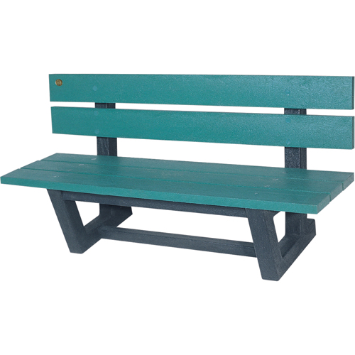 Outdoor Park Benches, Recycled Plastic, 72" L x 23-3/16" W x 29-13/16" H, Green Auto Electric Service Ltd.