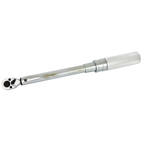 Heavy-Duty Micro-Adjustable Torque Wrench, Click, 1/4" Square Drive, 30 - 250 in-lbs. Auto Electric Service Ltd.